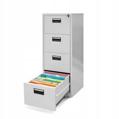 Hängeregistraturschrank Hängemappenschrank Hängeregisterschrank 132x46x62 cm Grau