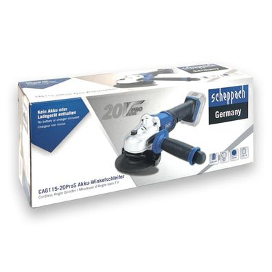 Scheppach CAG115-20ProS Akku Winkelschleifer Schleifer Winkel Drahtlos 20 Volt