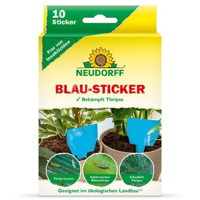 Neudorff Blau-Sticker, 10 Stück