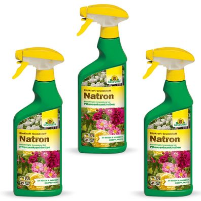 3 x Neudorff BioKraft® Grundstoff Natron AF, 500 ml