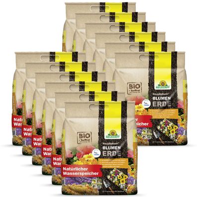 12 x Neudorff NeudoHum® BlumenErde, 10 Liter