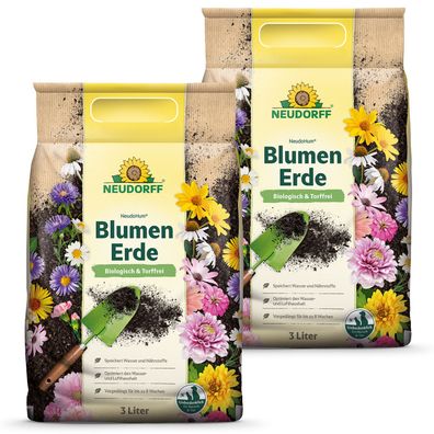 2 x Neudorff NeudoHum® BlumenErde, 3 Liter