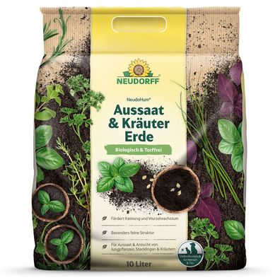 Neudorff NeudoHum® Aussaat- und KräuterErde, 10 Liter