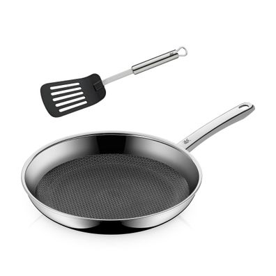 WMF Profi Resist Stielpfanne mit Pfannenwender, 28 cm 122147
