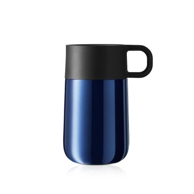 WMF Impulse Travel Mug Thermobecher, 0,3 l, Mitternachtsblau 122377