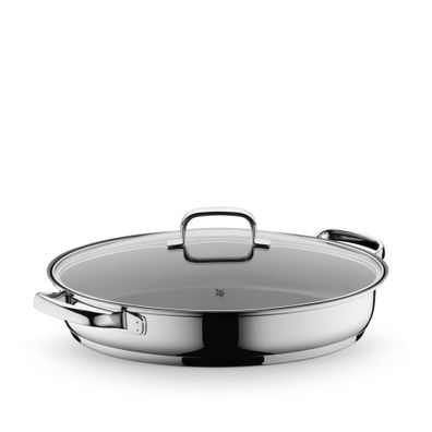 WMF Gourmet-/Fischpfanne mit Glasdeckel, oval, 38 x 26 cm 120889