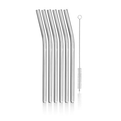 WMF Baric Trinkhalme aus Glas, 22 cm, 6 Stück 122234