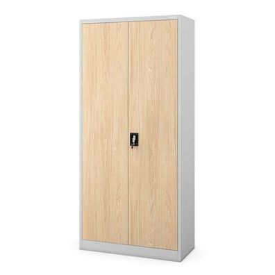 Büro-Aktenschrank aus Metall, grau/Eiche Sonoma: Eco Design JAN H 900 x 1950 x 400 mm