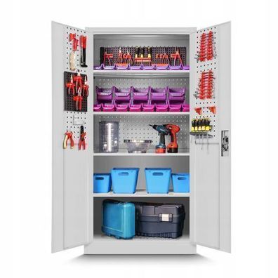 Werkzeugschrank Werkstattschrank Garagenschrank Universalschrank 180x90x50cm