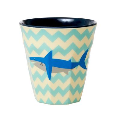 RICE Becher - Shark Print, 250 ml, Melamine