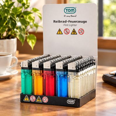Reibrad Feuerzeuge 50er Display