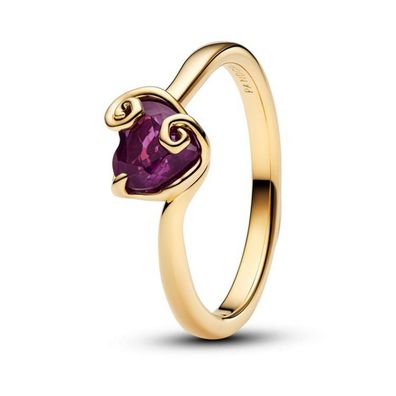 Ring 52 - vergoldet - Disney Herz Nightmare