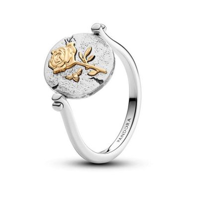 Ring 54 - vergoldet - Rose Wendbarer Ring