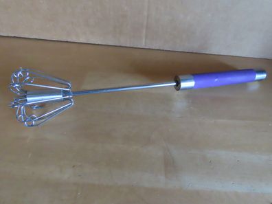 Schneebesen Mixer Druck-Schneebesen Halbautomatisch lila Griff