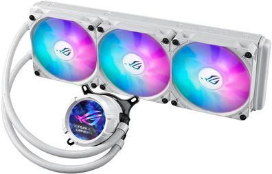 ASUS ROG Strix LC III ARGB LCD Weiß CPU-Wasserkühlung 2,1 Zoll Display