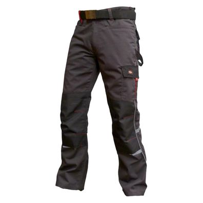 Lee Cooper Herren Arbeitshose Cargo Grau W36 L33 mit Kniepolstertaschen
