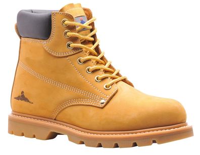 Portwest FW17 Sicherheitsstiefel Gr 41 Leder Honig Stahlkappe rutschhemmend