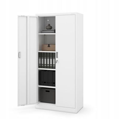 Aktenschrank Lagerschrank Mehrzweckschrank Metallschrank 175 cm x 80 cm x 40 cm