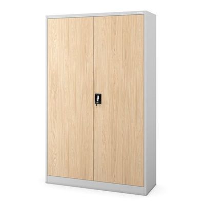 Büroaktenschrank aus Metall grau/Eiche Sonoma: Eco Design JAN II 1150 x 1850 x 400 mm