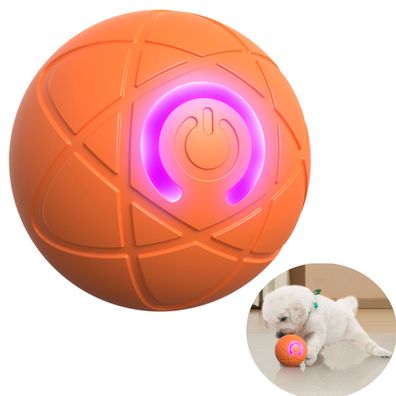Elektrischer Katzenball mit LED-Beleuchtung - automatisch rotierendes Katzenspielzeug