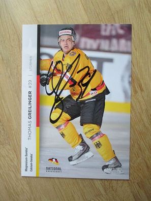 DEB Eishockey Nationalspieler Thomas Greilinger - handsigniertes Autogramm!!!