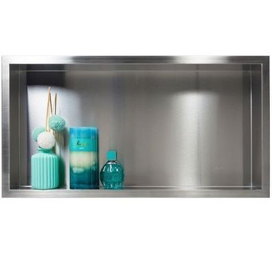 Duschnische Wandnische WALL BOX ONE 30x60x7 Silber | Duschablage Unterputz