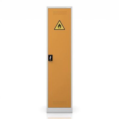 Sicherheitsschrank für Arbeitsschutzchemikalien, Säulenschrank, 500 x 1850 x 400 mm