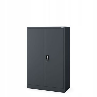 Aktenschrank Metallschrank Büroschrank Werkzeugschrank 140 x 90 x 40 cm Antrazit