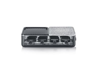 Severin 2366 Raclette Black Line 8er m. 1/2 Stein 1/2 Antihaftplatte 304127