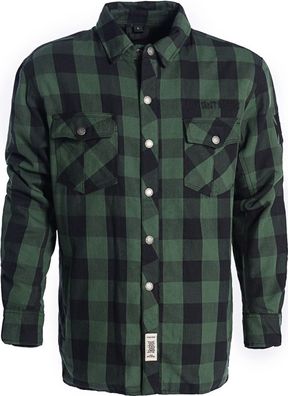 WCC West Coast Choppers Motorrad Hemd Riding Lumberjack Green/Black