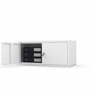 Aktenschrankaufsatz Aufsatz für Aktenschrank Büroschrank 38 x 80 x 40 cm Weiß