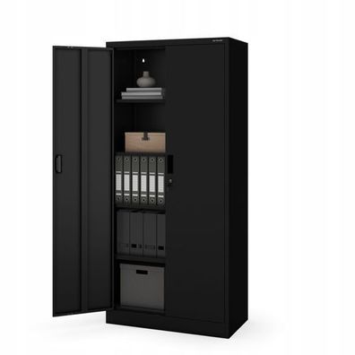 Aktenschrank Lagerschrank Mehrzweckschrank Metallschrank 175 cm x 80 cm x 40 cm