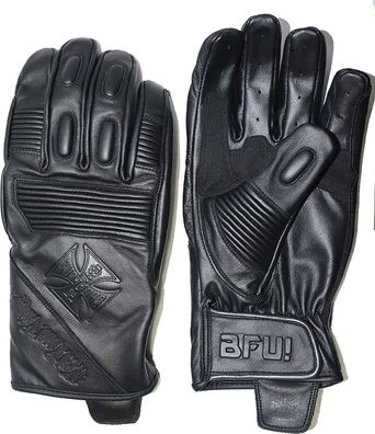 WCC West Coast Choppers Motorrad Leder Handschuh BFU Black
