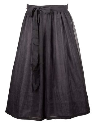 Dirndlschürze Marie Chiffon 80cm Länge schwarz