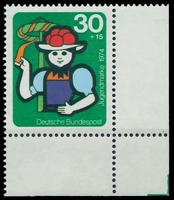 BRD BUND 1974 Nr 801 postfrisch ECKE-URE X5FE4F6