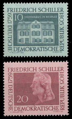 DDR 1959 Nr 733-734 postfrisch SB91DE2