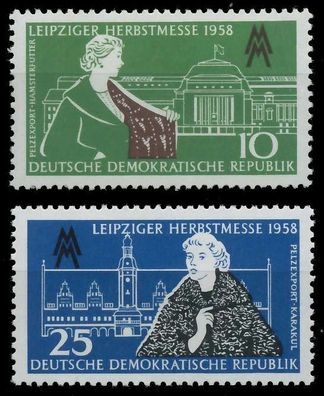 DDR 1958 Nr 649-650 postfrisch SB91F86