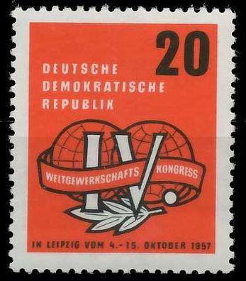 DDR 1957 Nr 595 postfrisch SBA08F2