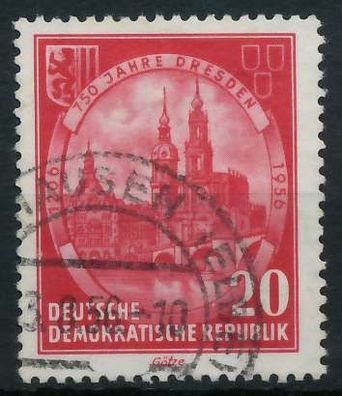 DDR 1956 Nr 525YI gestempelt X9658DA