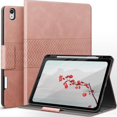 iPad Pro 13 Zoll M4 2024 Schutzhülle mit Stifthalter, Rosa