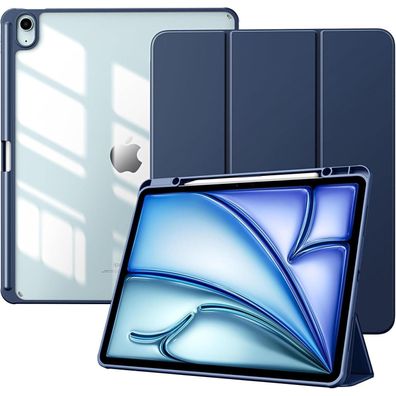 TiMOVO iPad Air 13 Zoll 2024 Schutzhülle Stifthalter Marineblau