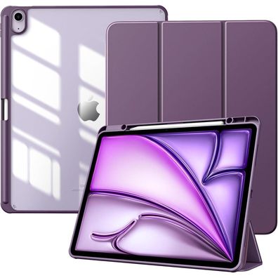 TiMOVO iPad Air 13 Zoll 2024 Hülle Stifthalter Transparent Rückseite