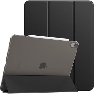 TiMOVO iPad Air 13 Hülle M2 2024 Schwarz, Touch ID, Auto Schlaf, Transluzent