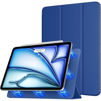 TiMOVO iPad Air 11 Zoll Hülle 2024/2022/2020 Marineblau Apple Pencil Pro/2nd