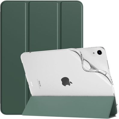 Hülle für iPad Air 11 Zoll 2024/2022/2020, Schlank TPU Schutzhülle Nachtgrün