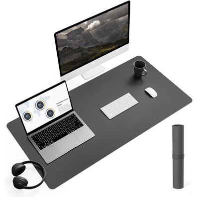 YSAGi Schreibtischunterlage Mauspad, Leder Wildleder, Multifunktionales Office