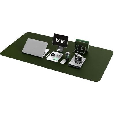 YSAGi Schreibtischunterlage Mauspad Leder Wildleder Office Laptop 120x60cm