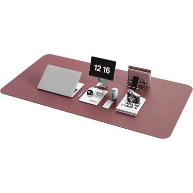 YSAGi Schreibtischunterlage Mauspad Leder Wildleder Office Laptop 120x60cm