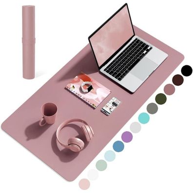 Schreibtischunterlage Mauspad Büro Home-Office Dunkelpink 80x40cm