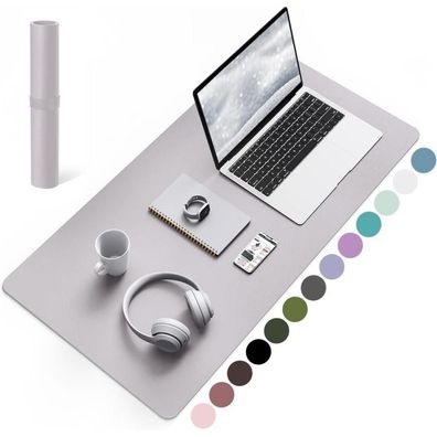 YSAGi Schreibtischunterlage Mauspad Leder Wildleder 80x40cm Büro Home-Office